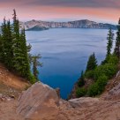 September Dawn at Crater Lake